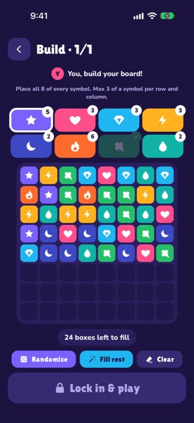 Competitive mode board builder